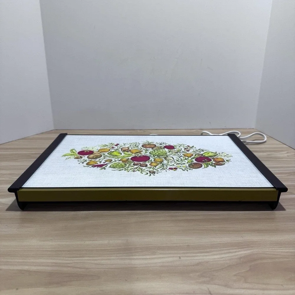 Vintage Warm O Tray Electric Food Warming Model #60 Spice of Life Pattern WORKS